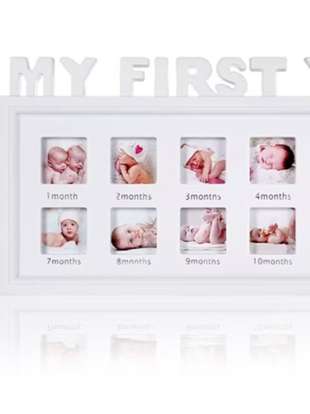 My First Year Picture Frame Newborn Baby Keepsake Picture Frame DIY 0-12 Month